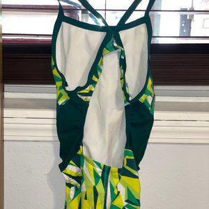 Green Vintage Nike One-Piece Swimsuits